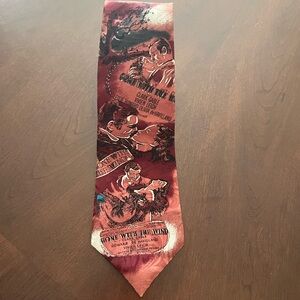 Vintage 80’s Gone With The Wind Elegant Silk Tie 🎥🎬🍿